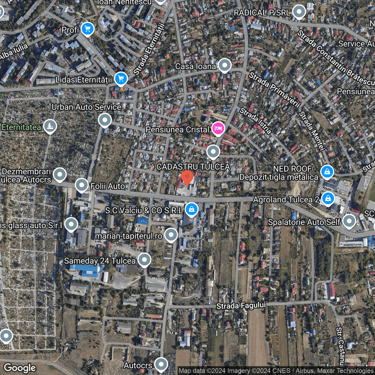 Poza harta hybrid, zoom 16, adresa Tulcea, Str. Viticulturii, Nr. 17, , judetul