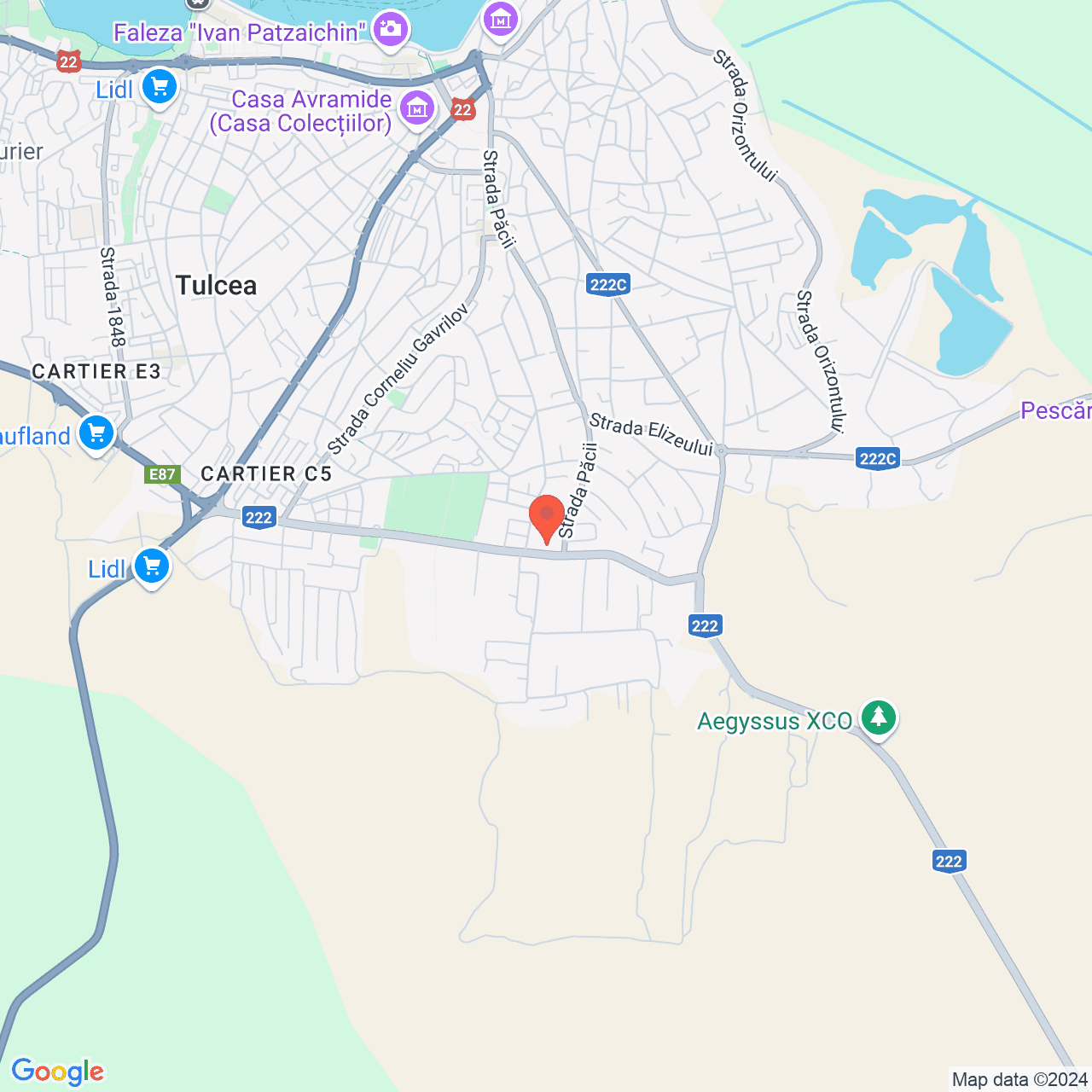 Poza harta streetview, zoom 14, adresa Tulcea, Str. Viticulturii, Nr. 17, , judetul