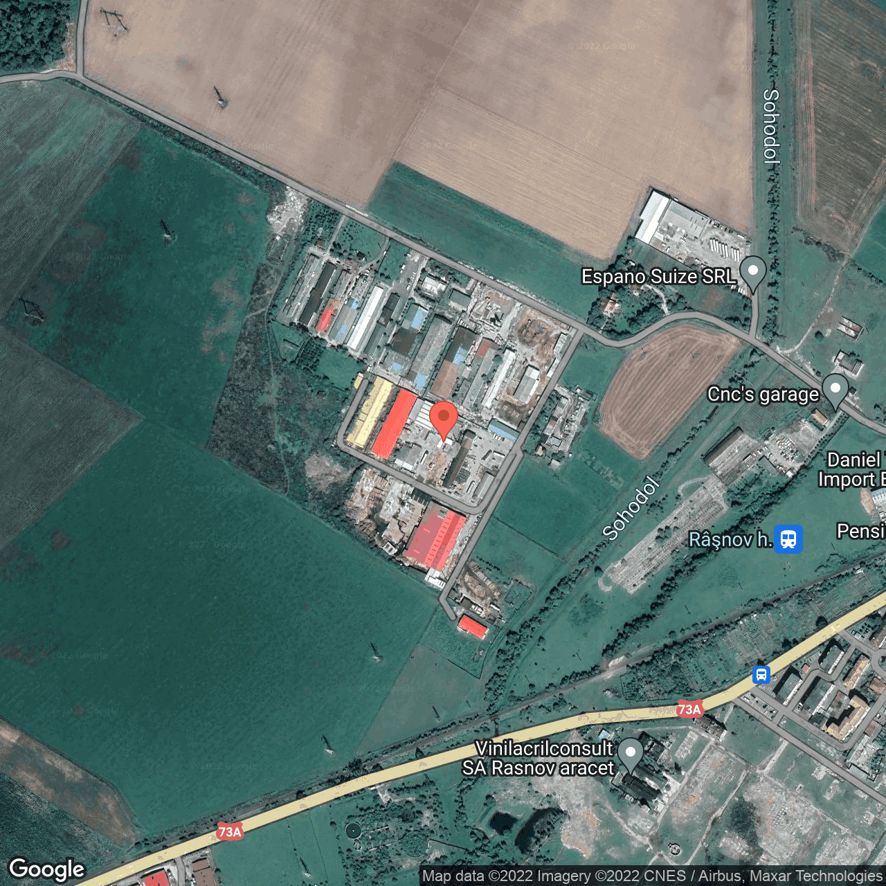 Poza harta hybrid, zoom 16, adresa Rasnov, judetul Brasov