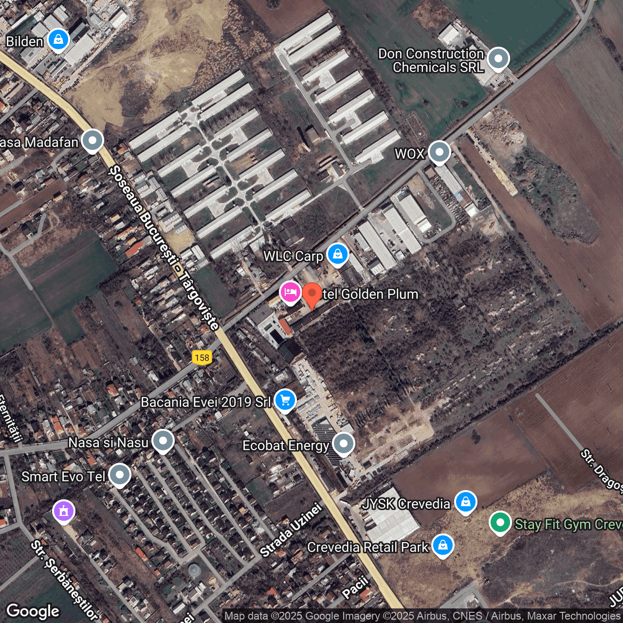 Poza harta hybrid, zoom 16, adresa Crevedia Dambovita, , judetul