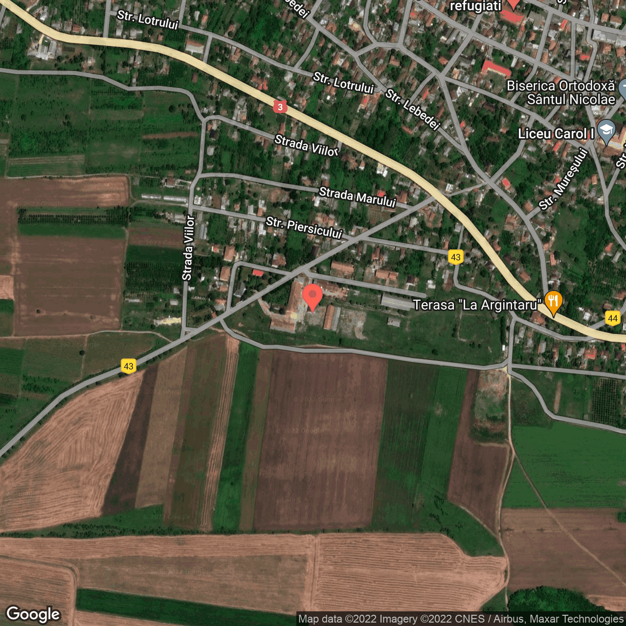 Poza harta hybrid, zoom 16, adresa Ostrov, Ostrov, judetul Constanta