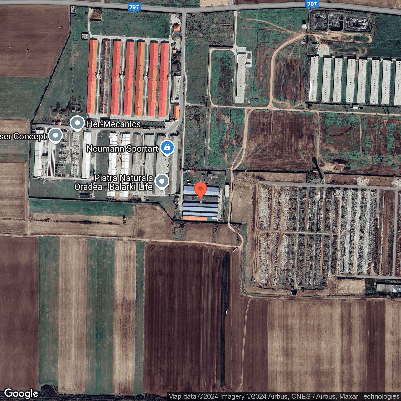 Poza harta hybrid, zoom 16, adresa Santandrei Bihor, , judetul