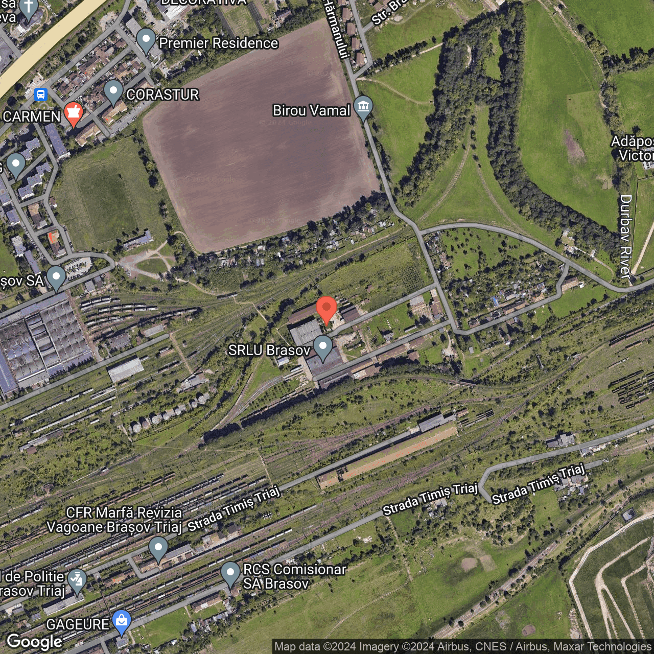 Poza harta hybrid, zoom 16, adresa Brasov, strada Fundatura Harmanului nr.16A, , judetul