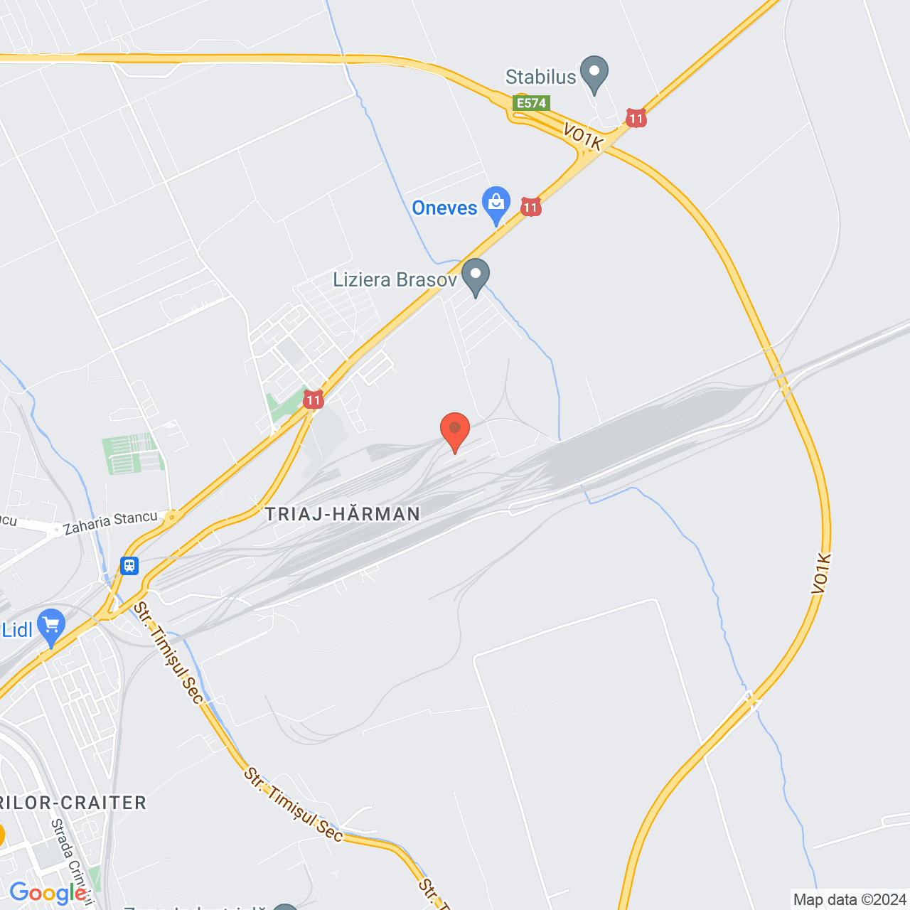 Poza harta streetview, zoom 14, adresa Brasov, strada Fundatura Harmanului nr.16A, , judetul