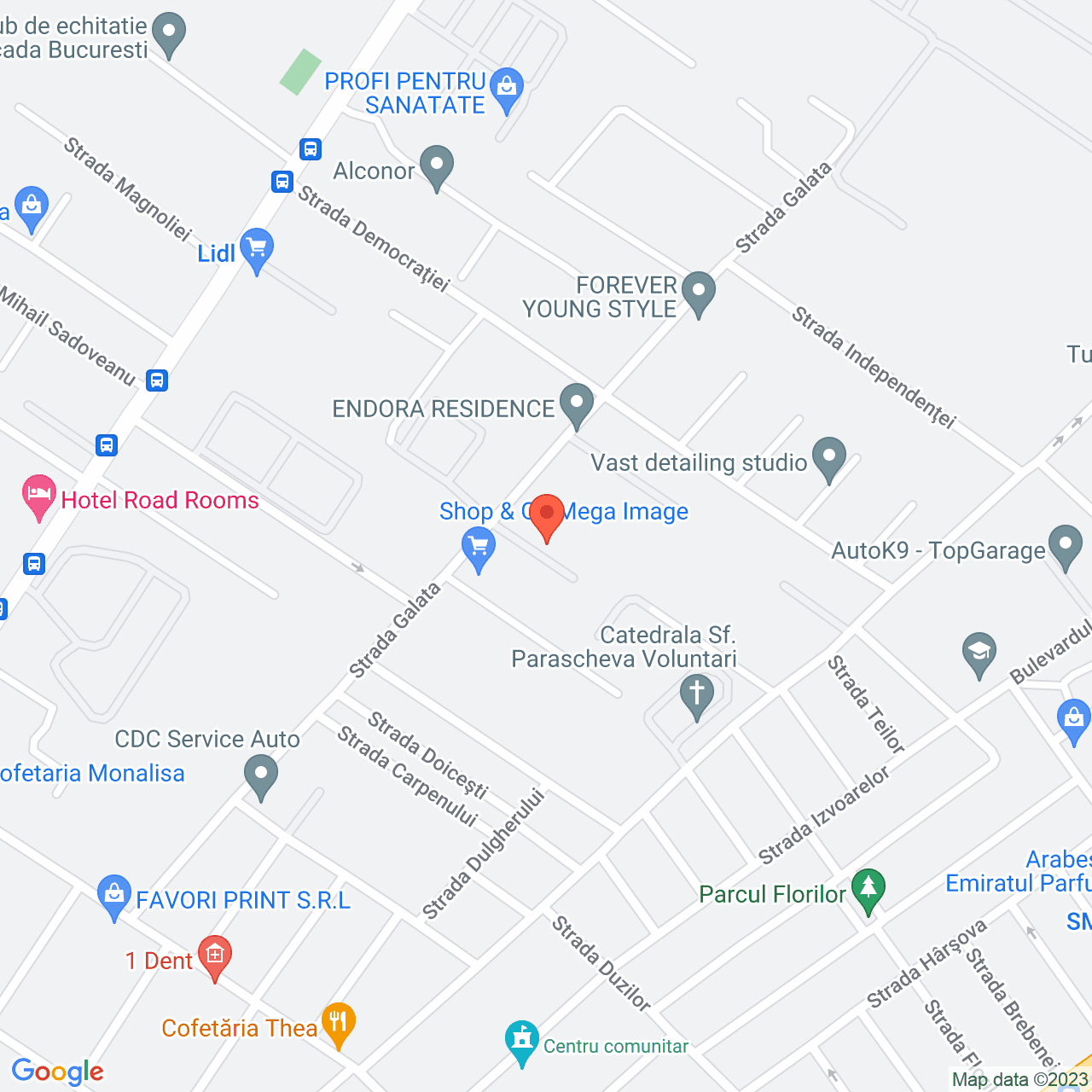 Poza harta streetview, zoom 16, adresa Voluntari Strada Galata nr 46, , judetul