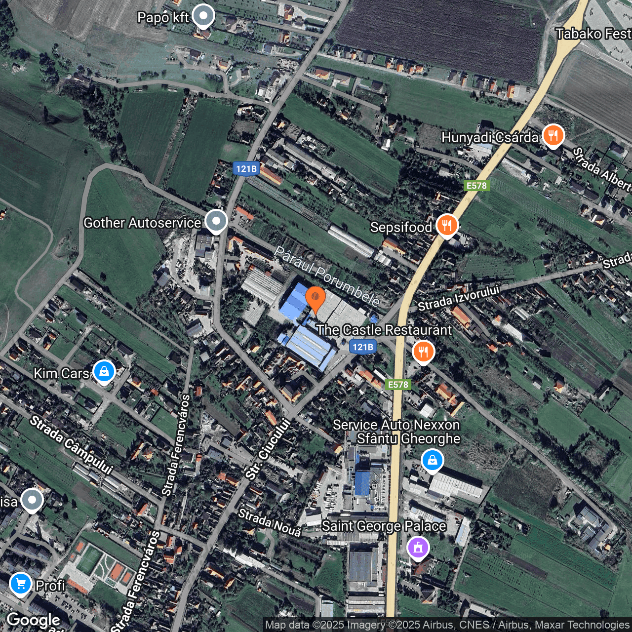 Poza harta hybrid, zoom 16, adresa SFANTU GHEORGHE, STR. CIUCULUI NR. 149, , judetul