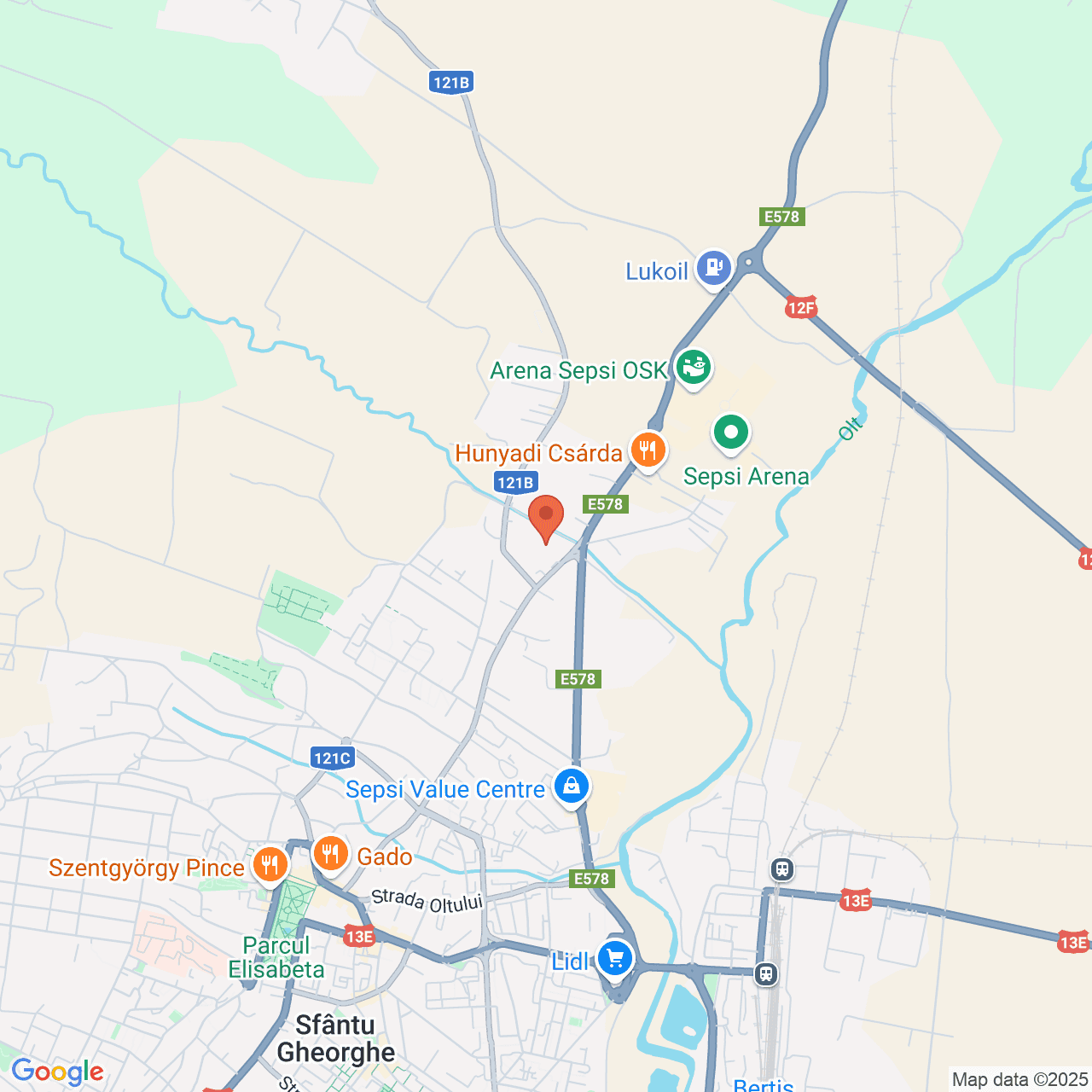 Poza harta streetview, zoom 14, adresa SFANTU GHEORGHE, STR. CIUCULUI NR. 149, , judetul