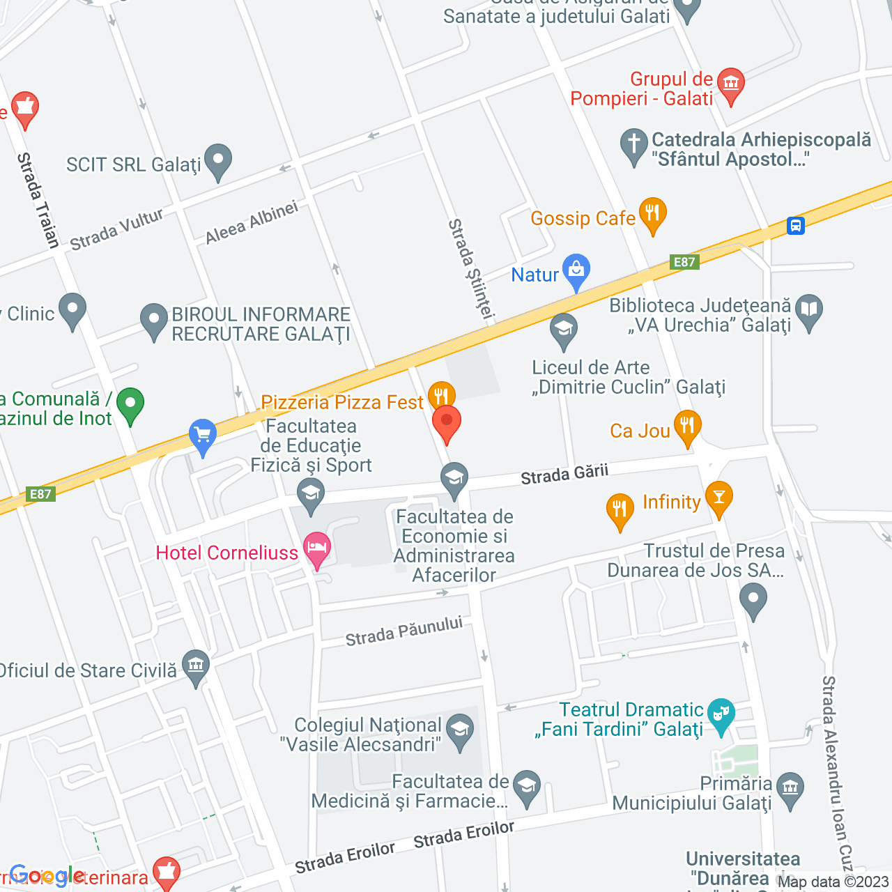 Poza harta streetview, zoom 16, adresa Galati, , judetul