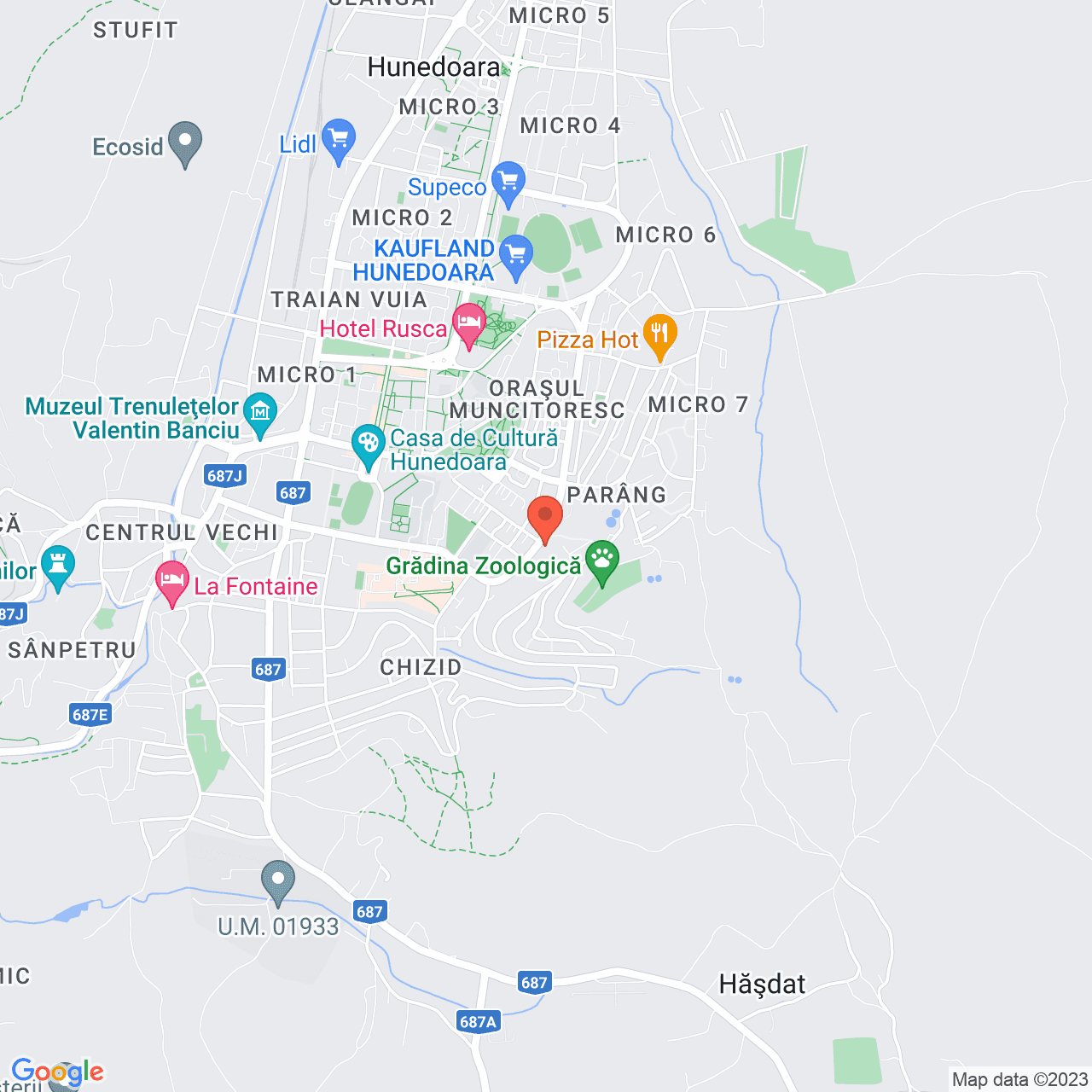 Poza harta streetview, zoom 14, adresa Bulevardul 1848 Hunedoara, , judetul