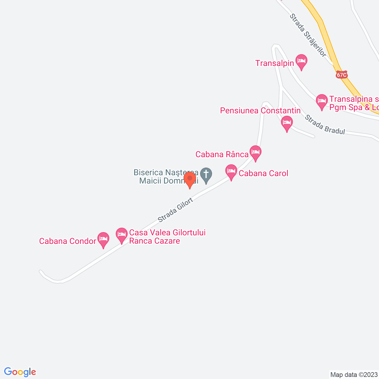 Poza harta streetview, zoom 16, adresa Strada Gilort Ranca, , judetul