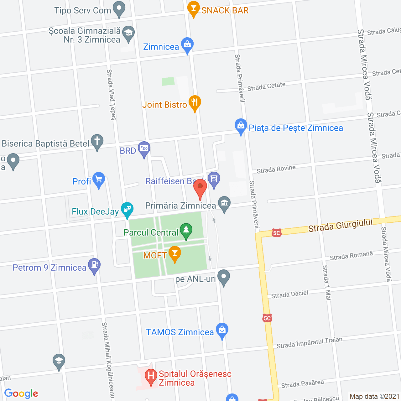 Poza harta streetview, zoom 16, adresa Zimnicea, Zimnicea, judetul Teleorman