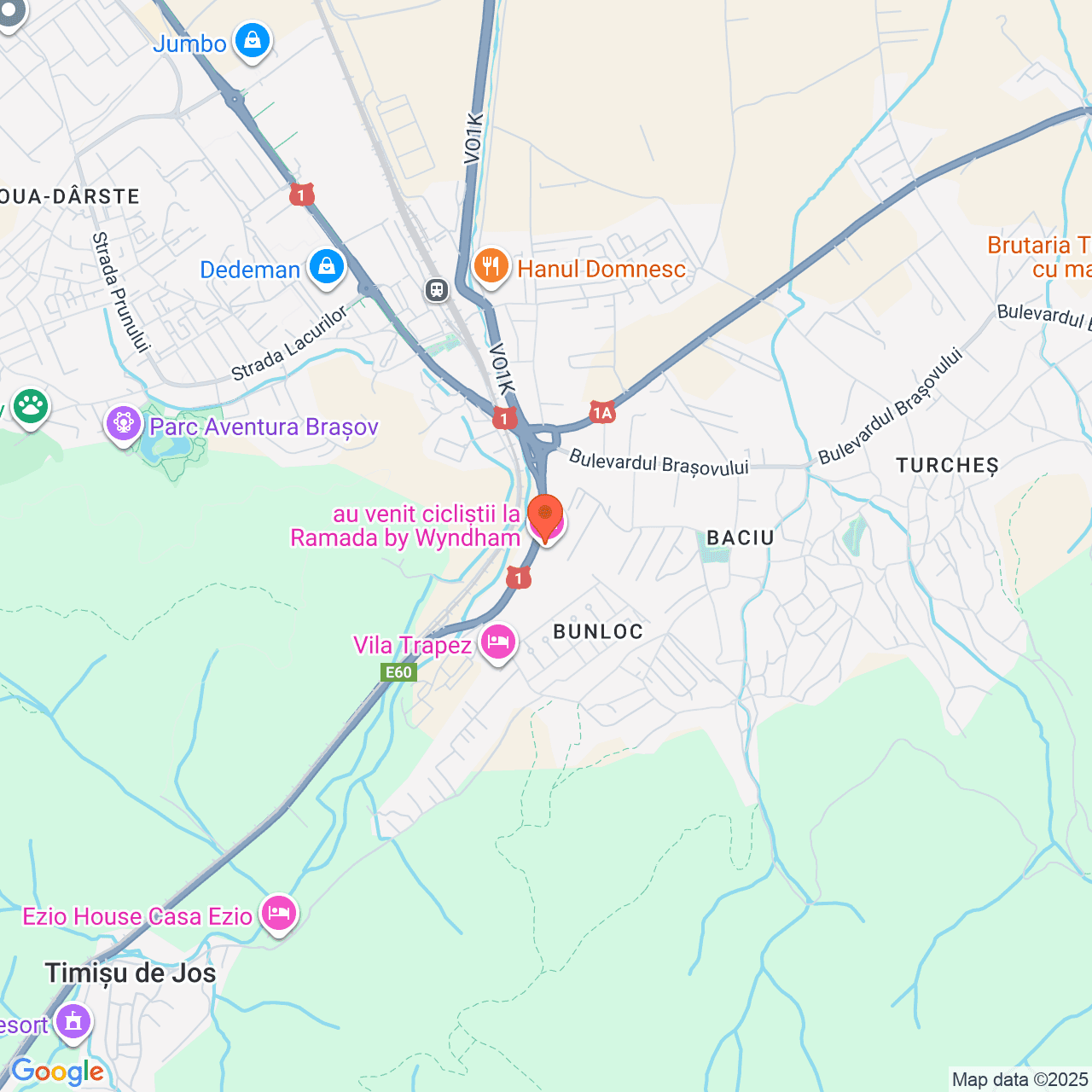 Poza harta streetview, zoom 14, adresa Sacele, Calea Bucuresti nr.13, , judetul