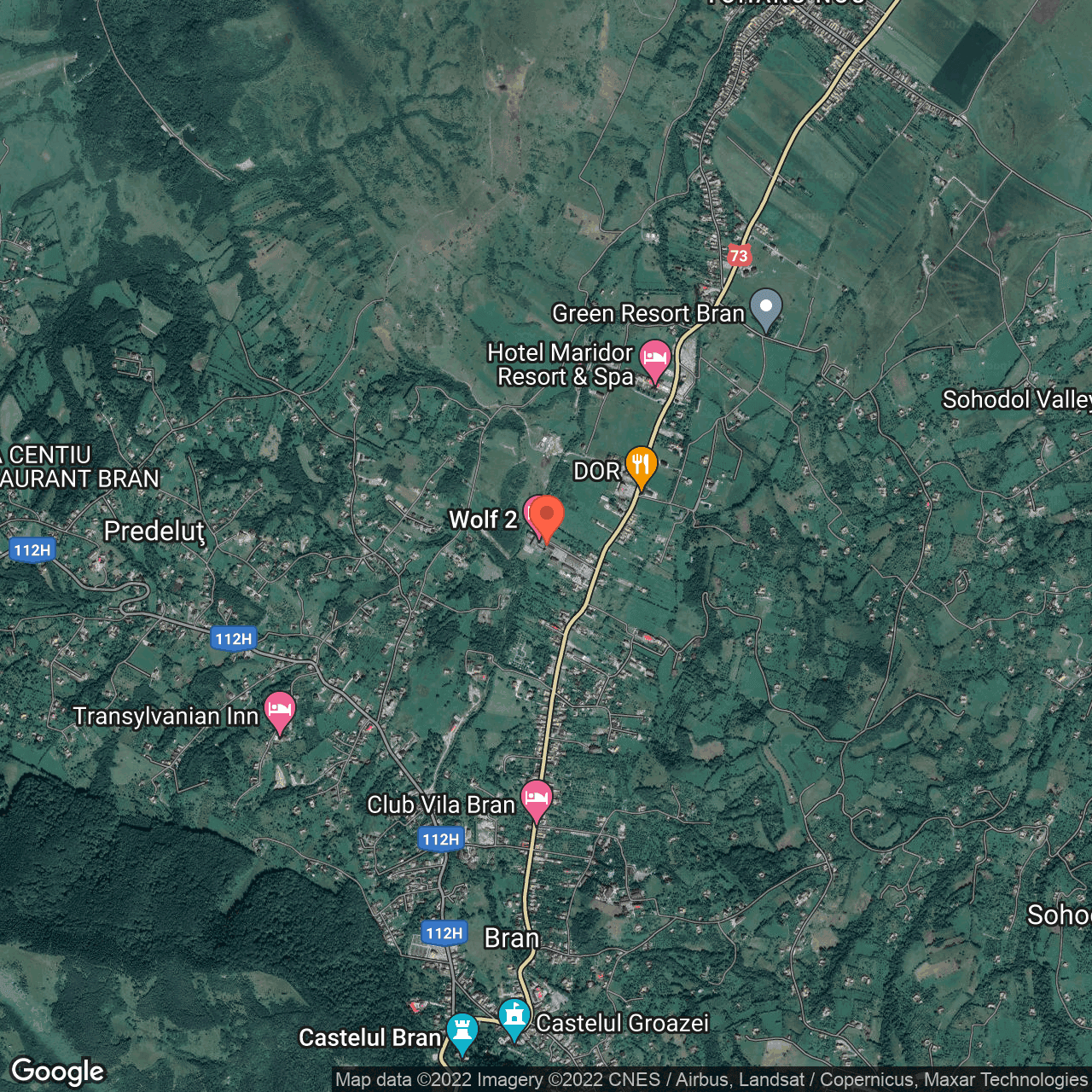 Poza harta hybrid, zoom 14, adresa Tohanu Nou, Zarnesti, judetul Brasov