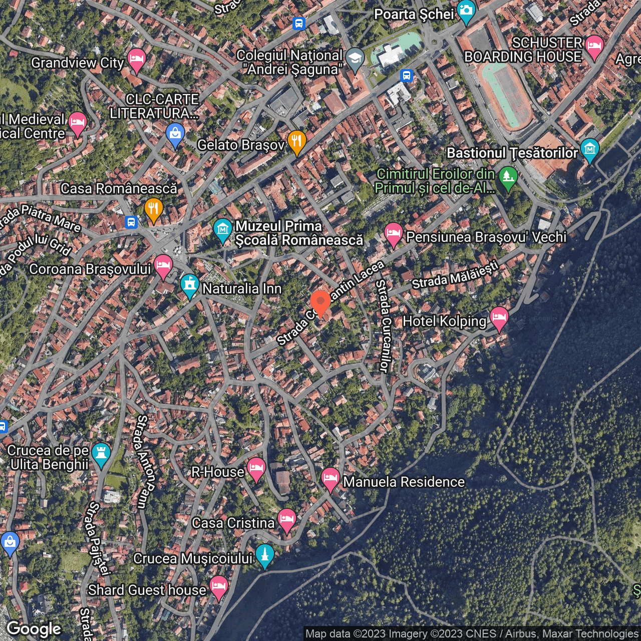 Poza harta hybrid, zoom 16, adresa Brasov, str.Constantin Lacea nr.39, , judetul
