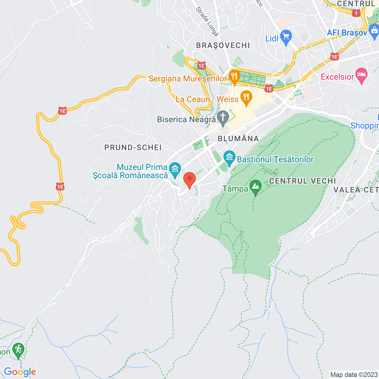 Poza harta streetview, zoom 14, adresa Brasov, str.Constantin Lacea nr.39, , judetul