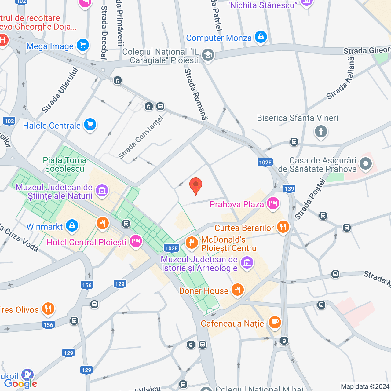 Poza harta streetview, zoom 16, adresa Ploiesti, Str. G-ral Traian Mosoiu, nr.1, , judetul