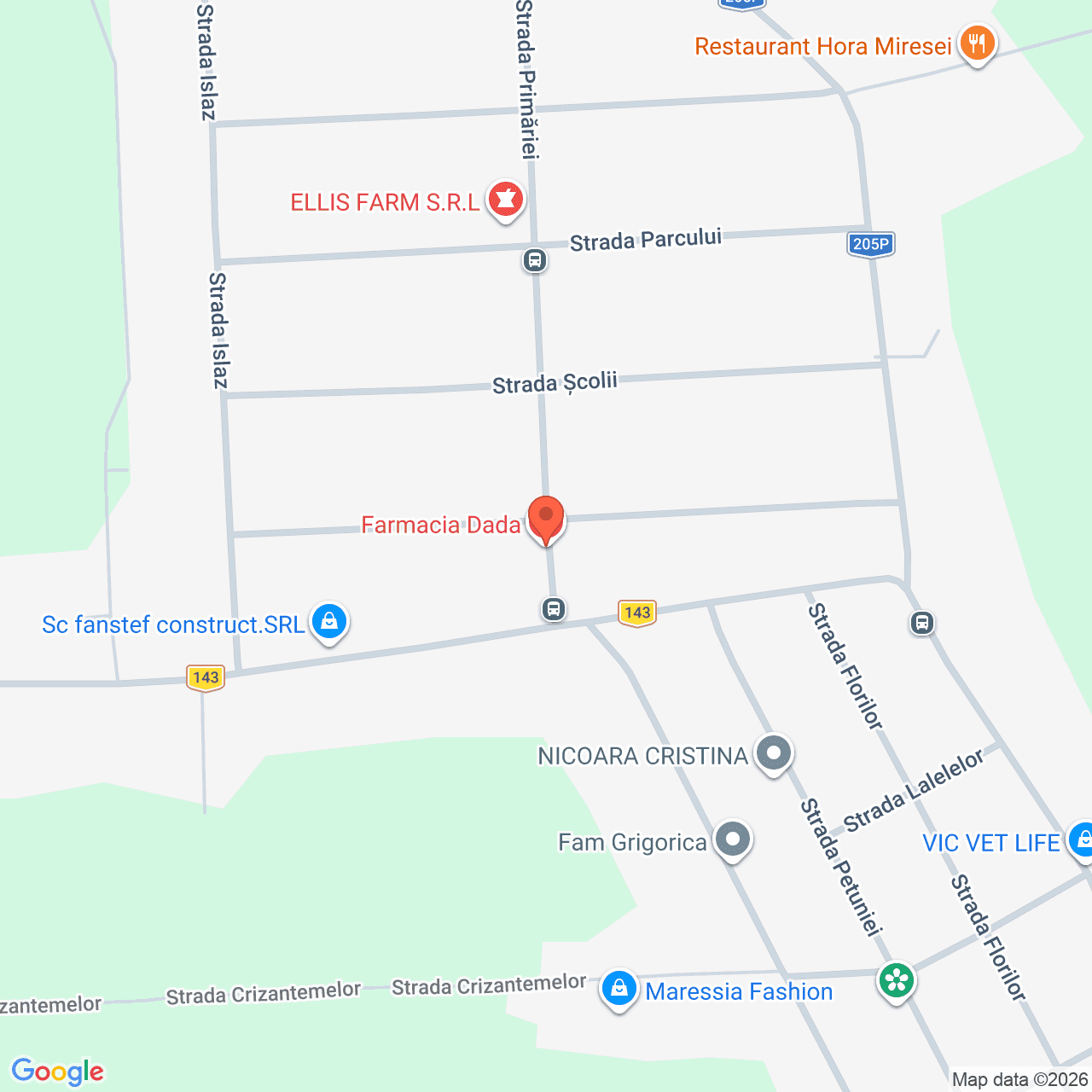 Poza harta streetview, zoom 16, adresa str. Primariei nr. 2, com. Vanatori, jud.Vrancea, , judetul