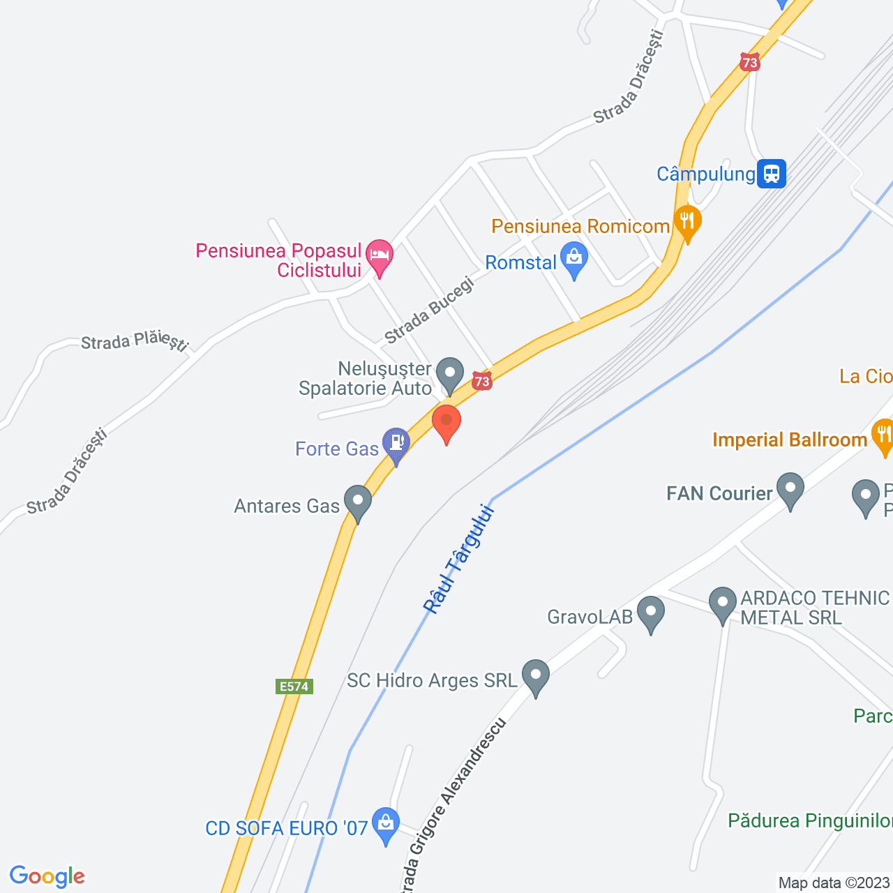 Poza harta streetview, zoom 16, adresa Strada Walter Mărăcineanu 1 Câmpulun, , judetul