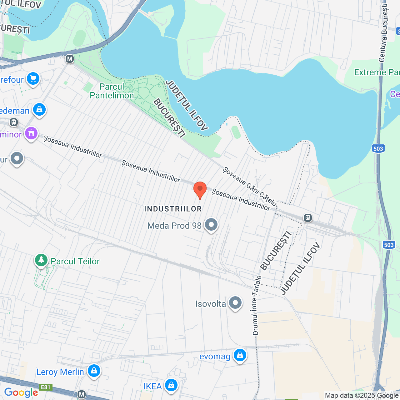 Poza harta streetview, zoom 14, adresa București, Strada Industriilor nr.56, , judetul
