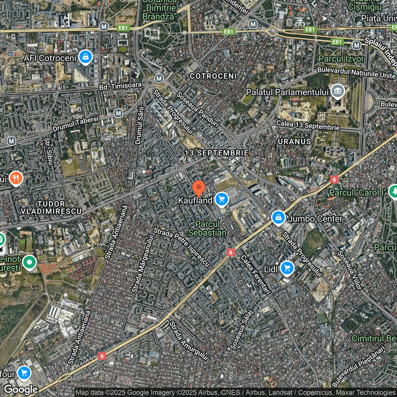 Poza harta hybrid, zoom 14, adresa București, Str. Mihail Sebastian nr. 23E, , judetul