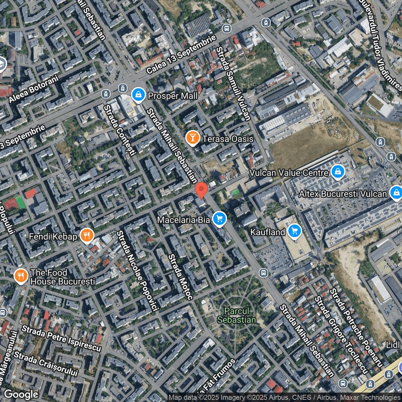 Poza harta hybrid, zoom 16, adresa București, Str. Mihail Sebastian nr. 23E, , judetul