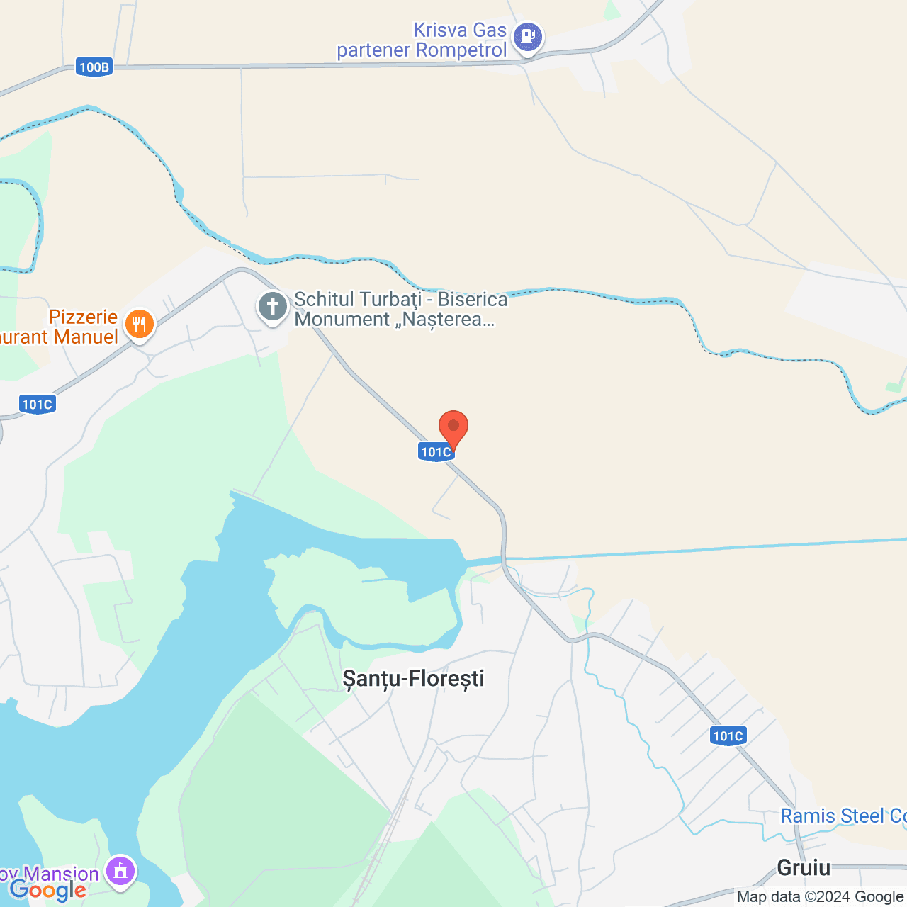 Poza harta streetview, zoom 14, adresa Gruiu Ilfov, , judetul