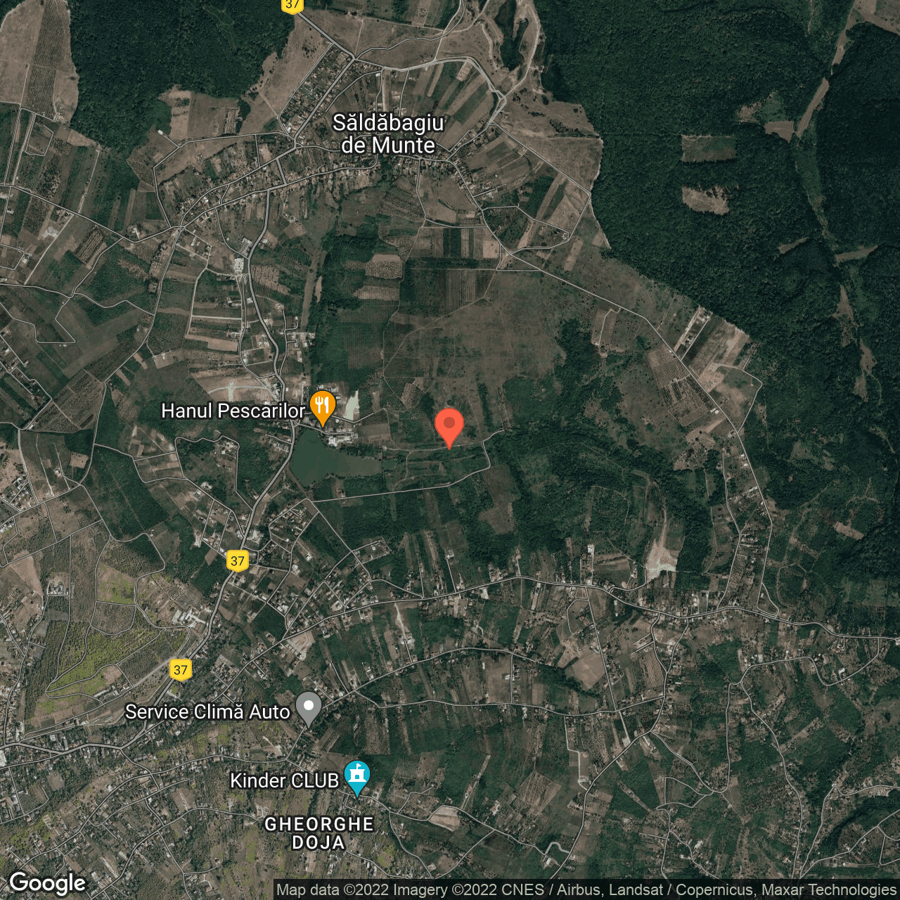 Poza harta hybrid, zoom 14, adresa Paleu, judetul Bihor