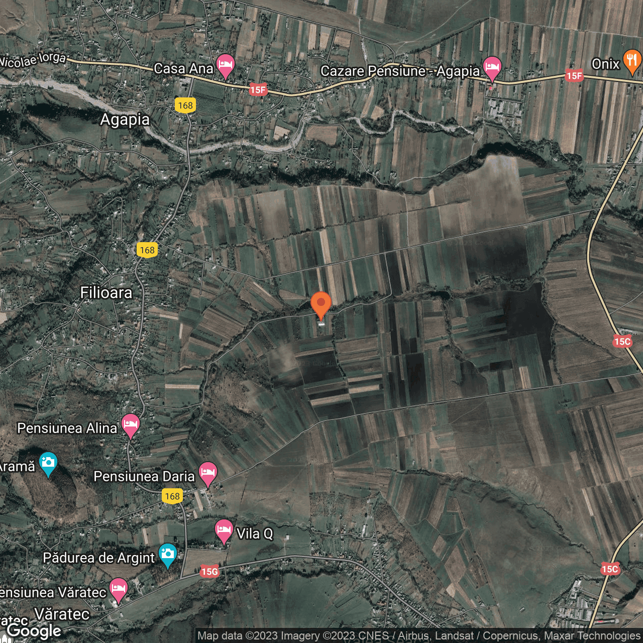 Poza harta hybrid, zoom 14, adresa Filioara Agapia, , judetul