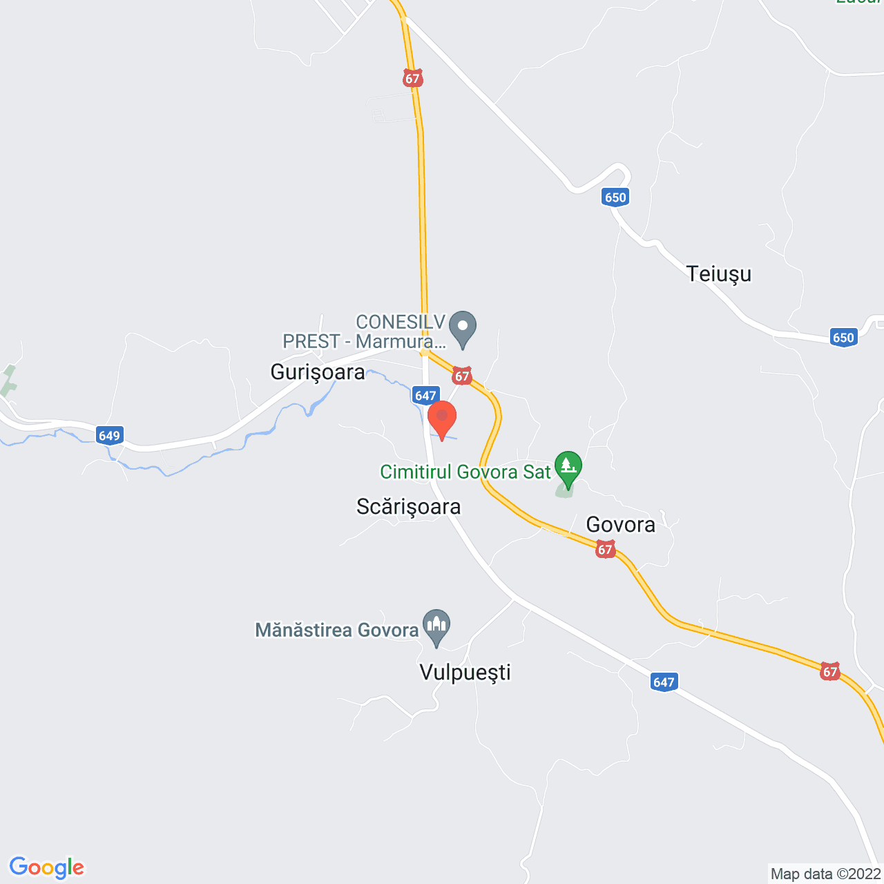 Poza harta streetview, zoom 14, adresa Gurisoara, judetul Valcea