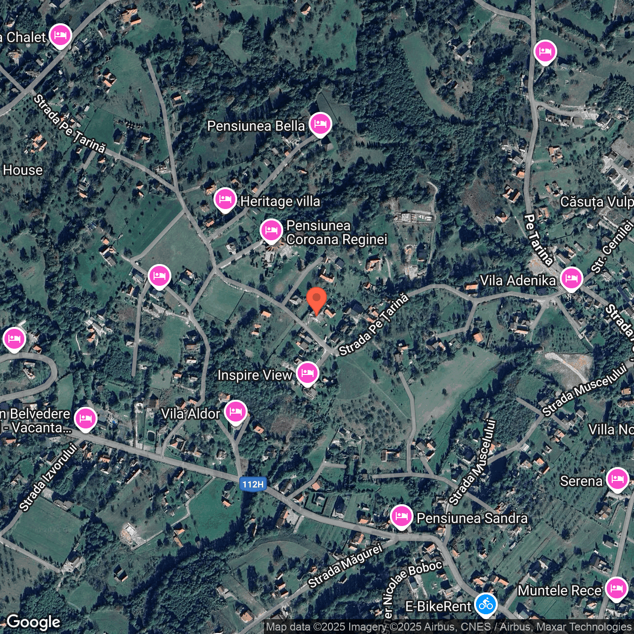 Poza harta hybrid, zoom 16, adresa Strada Pe Tarina Predelut, , judetul