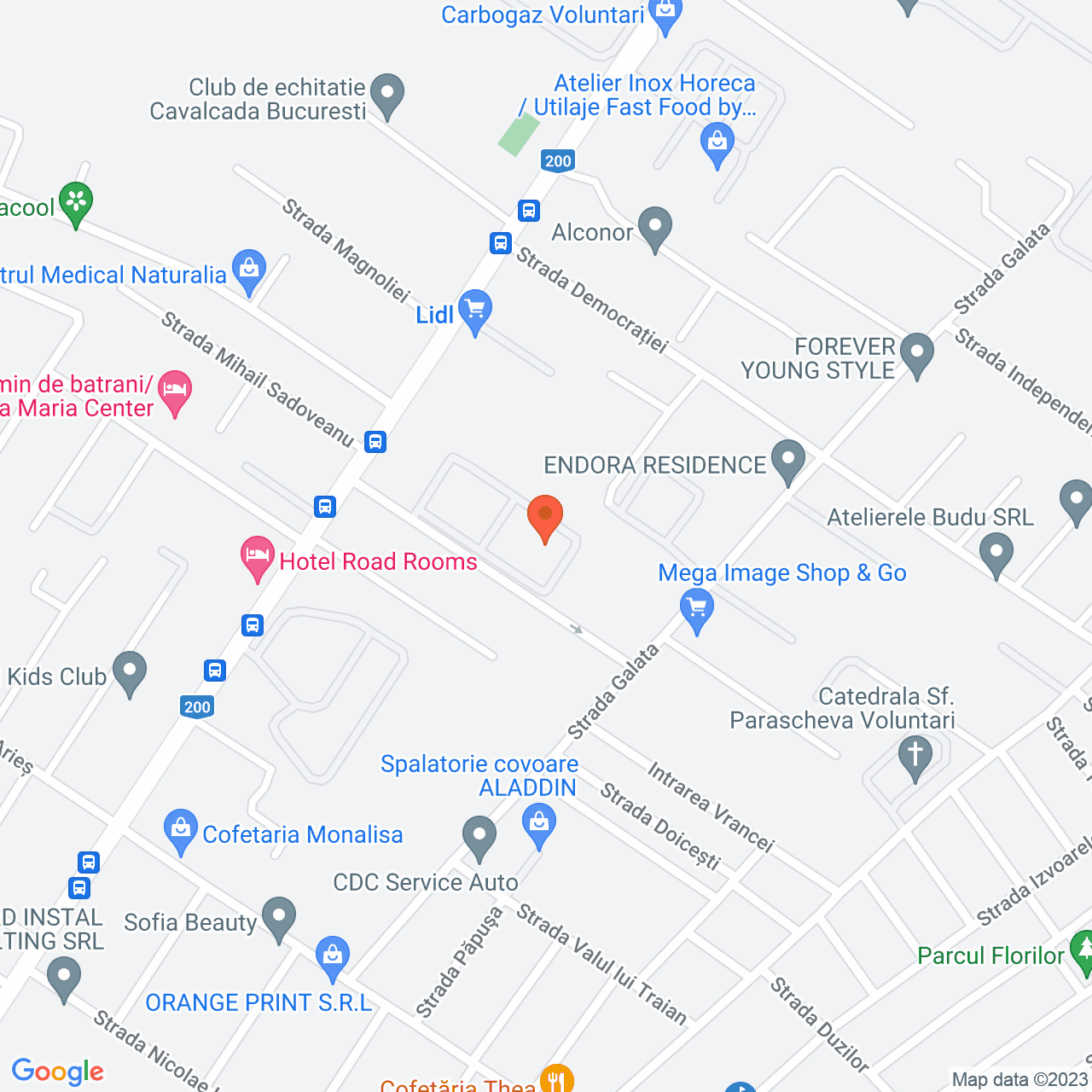 Poza harta streetview, zoom 16, adresa Voluntari , , judetul