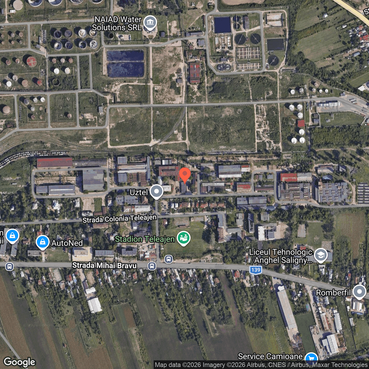 Poza harta hybrid, zoom 16, adresa Ploiesti Prahova, , judetul