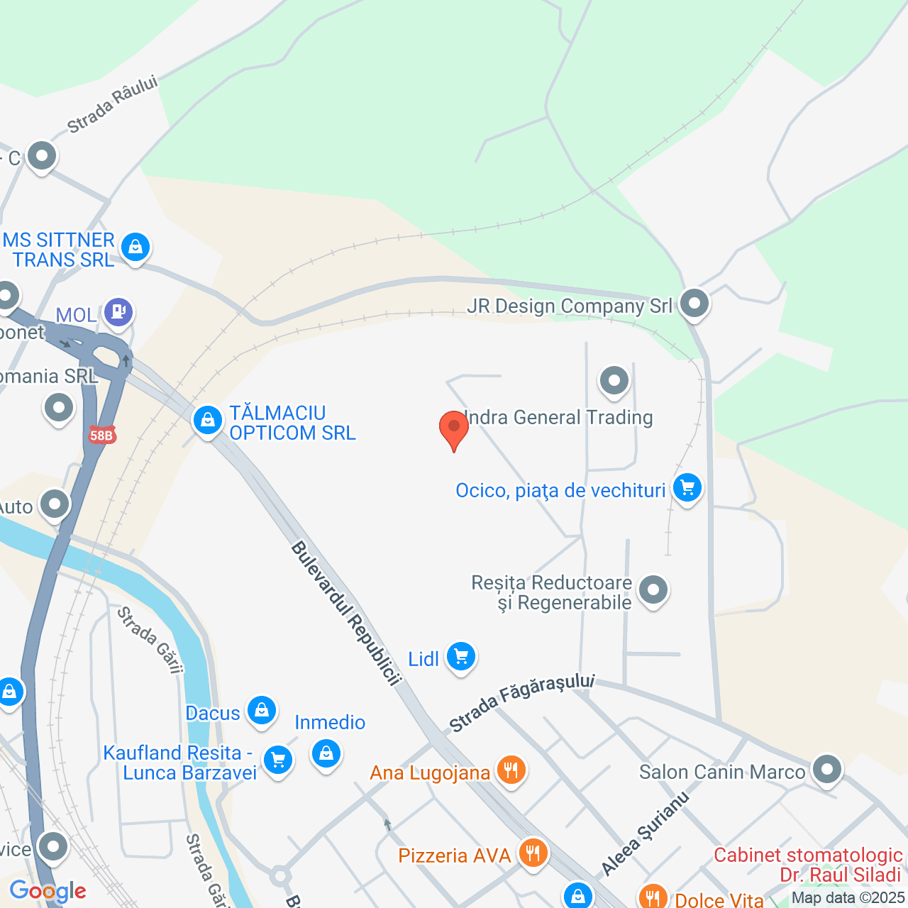 Poza harta streetview, zoom 16, adresa Resita, , judetul