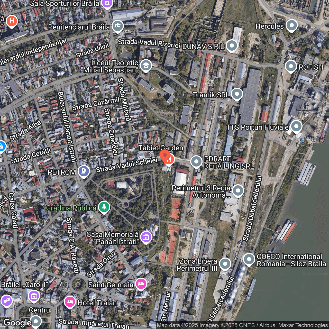 Poza harta hybrid, zoom 16, adresa Brăila, strada Vadu Schelei nr. 17, , judetul