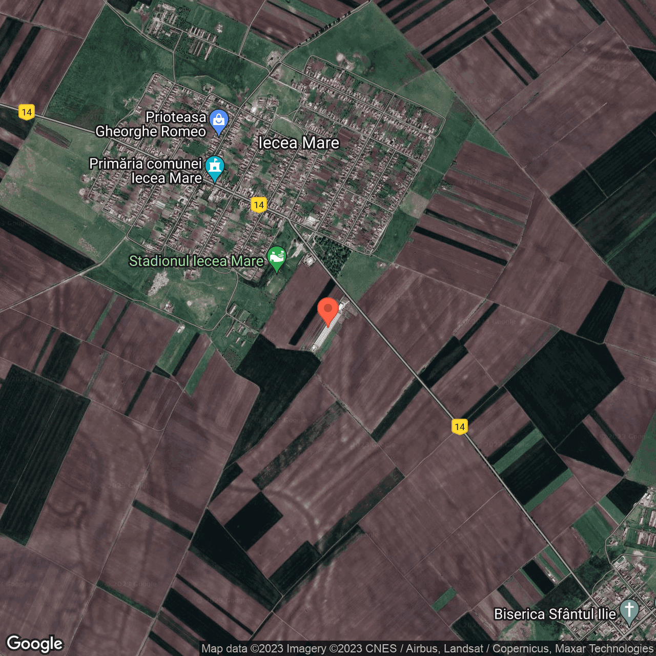 Poza harta hybrid, zoom 14, adresa Iecea Mare, , judetul