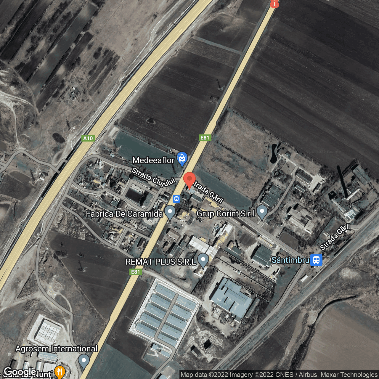 Poza harta hybrid, zoom 16, adresa Sos. Nationala nr. 16A, Santimbru, judetul Alba