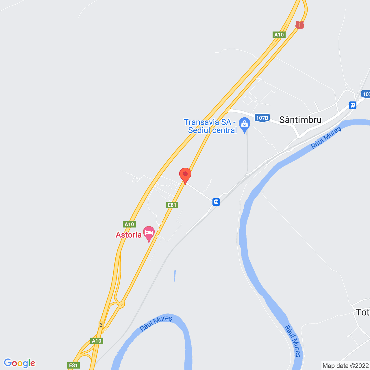 Poza harta streetview, zoom 14, adresa Sos. Nationala nr. 16A, Santimbru, judetul Alba