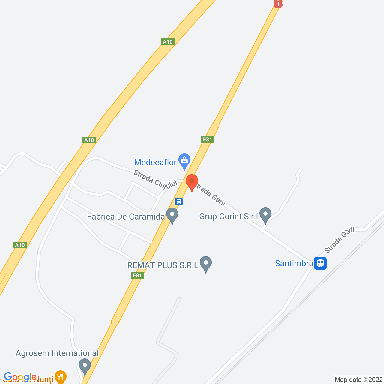 Poza harta streetview, zoom 16, adresa Sos. Nationala nr. 16A, Santimbru, judetul Alba