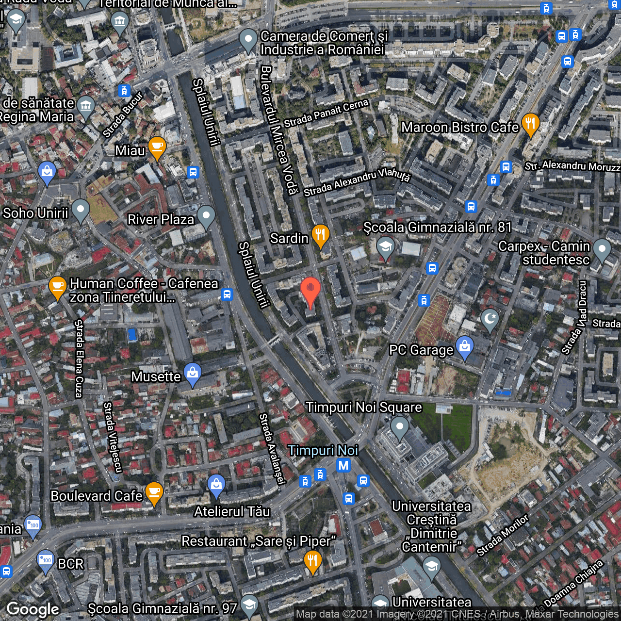 Poza harta hybrid, zoom 16, adresa Mircea Voda 44, Bucuresti, judetul Bucuresti Ilfov