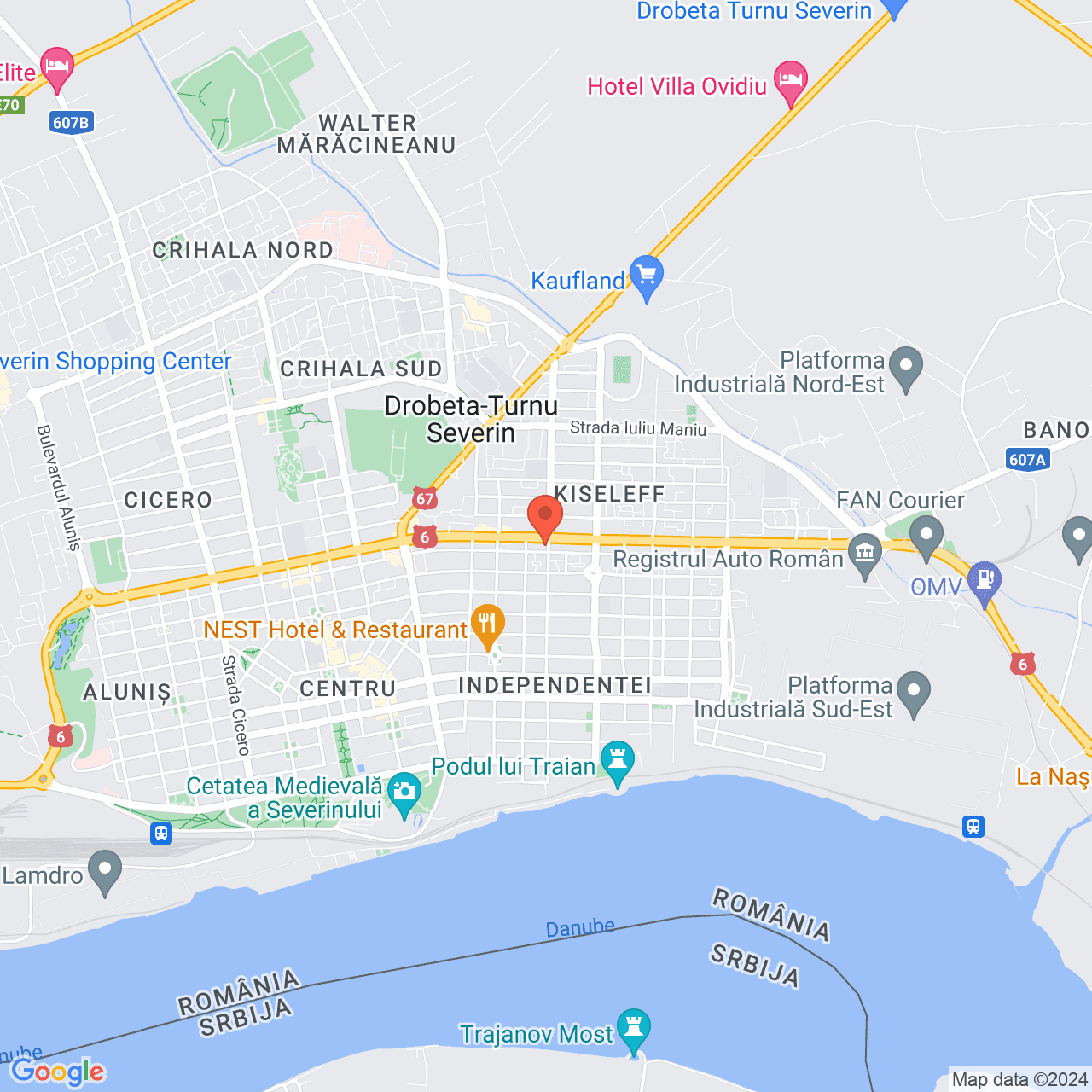 Poza harta streetview, zoom 14, adresa Drobeta Turnu Severin, B‐dul Tudor Vladimirescu, nr.110, , judetul