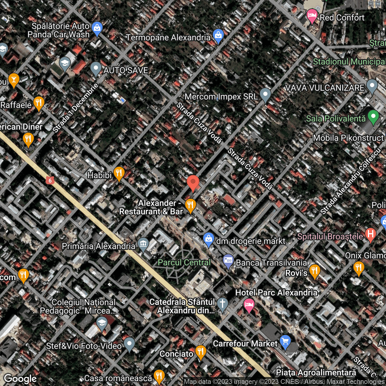 Poza harta hybrid, zoom 16, adresa Alexandria Teleorman, , judetul