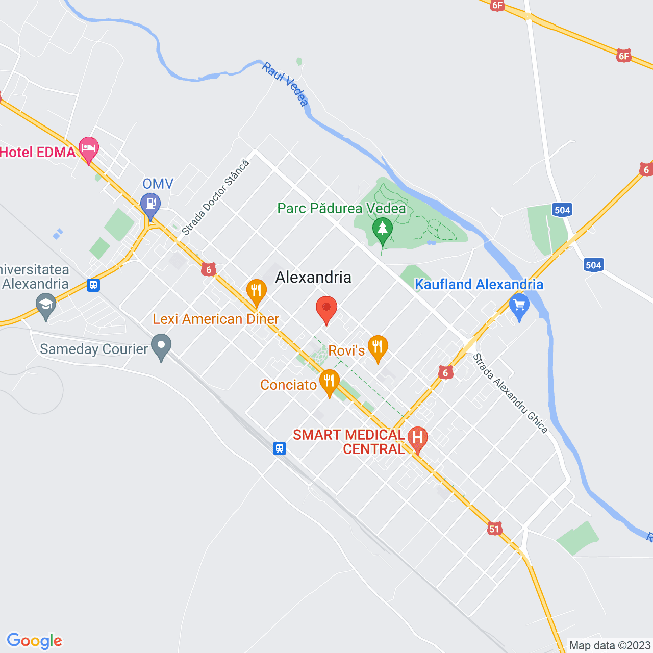 Poza harta streetview, zoom 14, adresa Alexandria Teleorman, , judetul