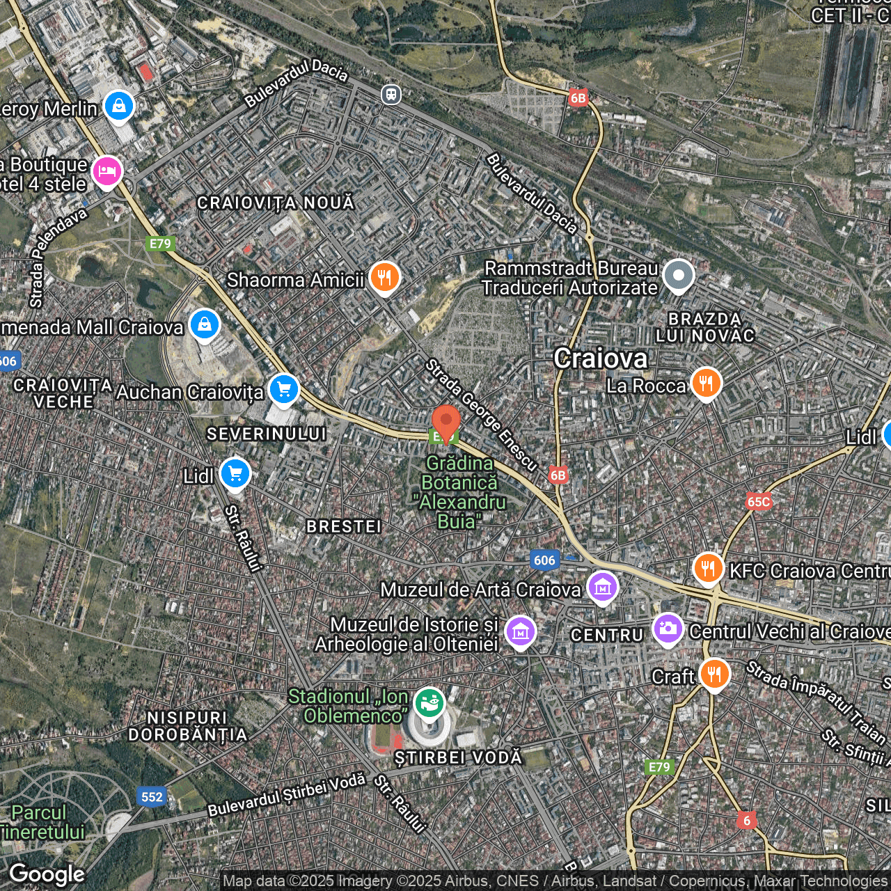Poza harta hybrid, zoom 14, adresa Craiova, b-dul Nicolae Titulescu, nr. 35A, , judetul