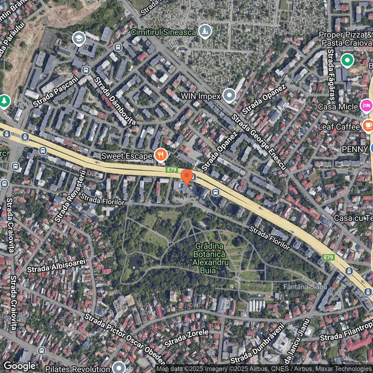 Poza harta hybrid, zoom 16, adresa Craiova, b-dul Nicolae Titulescu, nr. 35A, , judetul