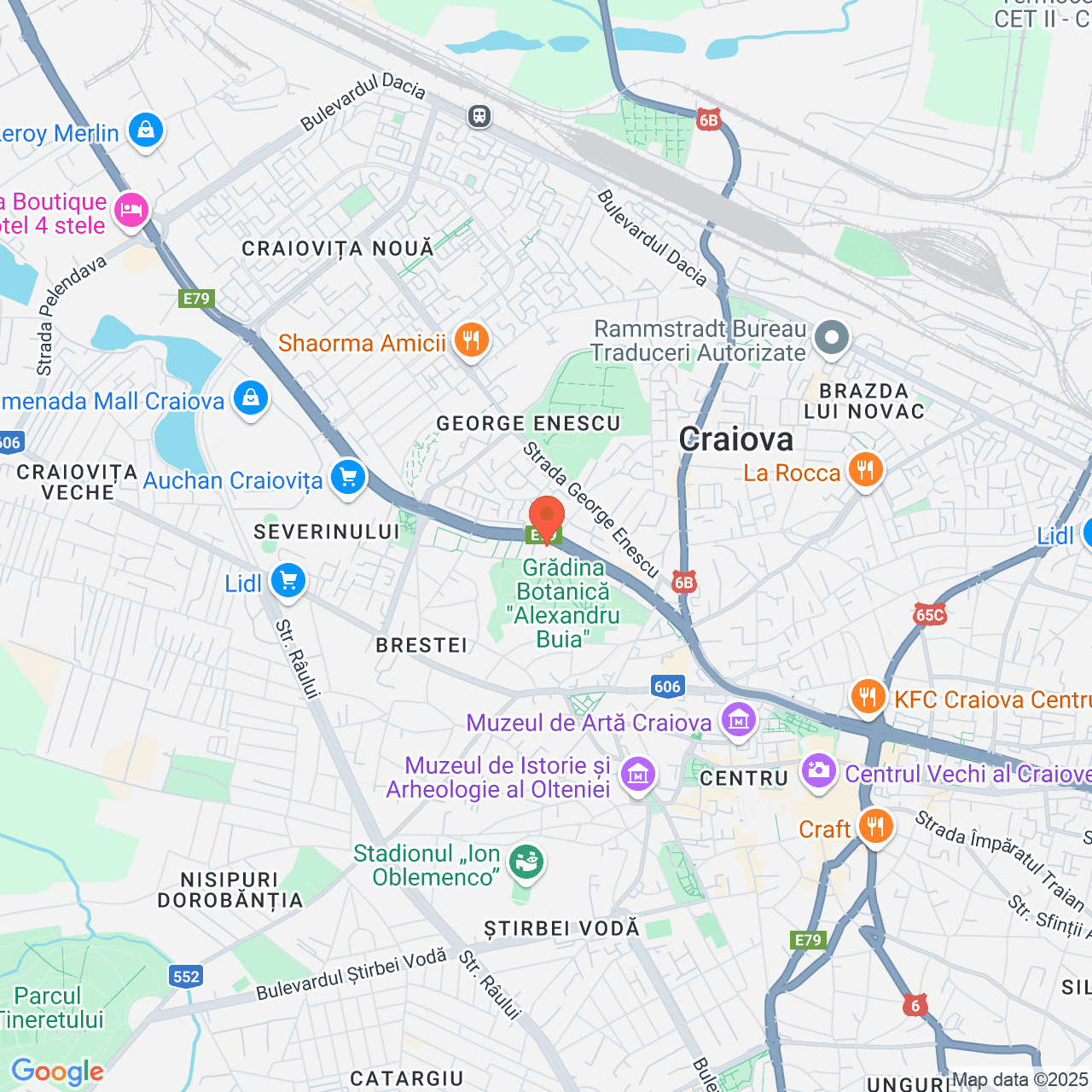 Poza harta streetview, zoom 14, adresa Craiova, b-dul Nicolae Titulescu, nr. 35A, , judetul