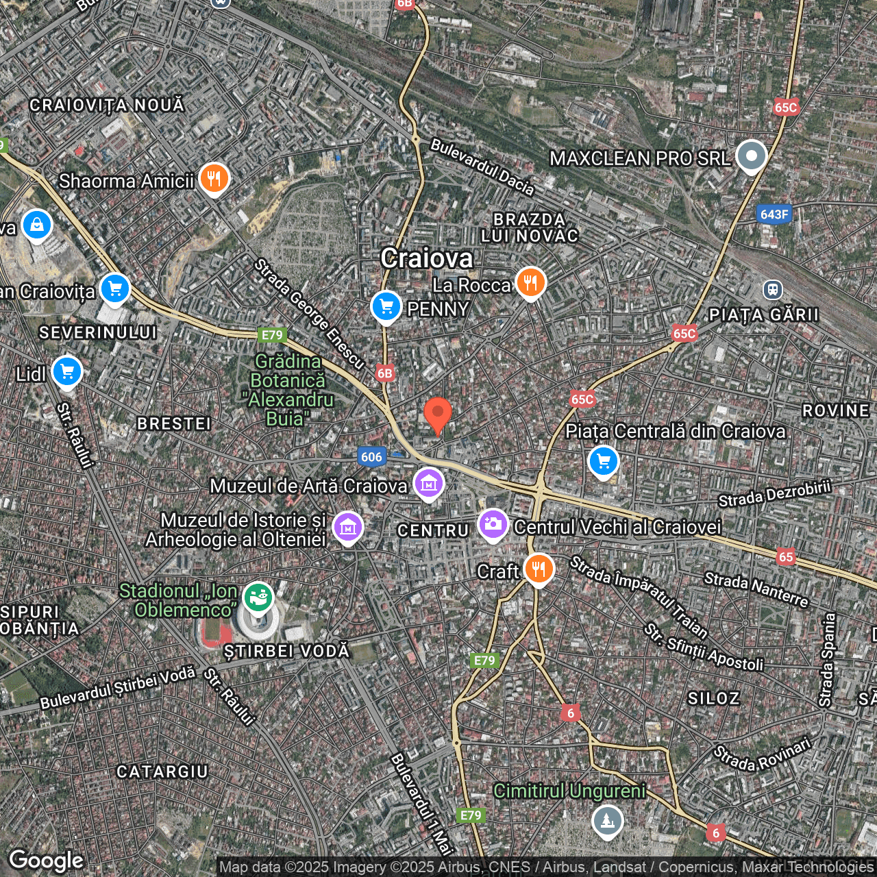 Poza harta hybrid, zoom 14, adresa Craiova, str. Piata Unirii, , judetul