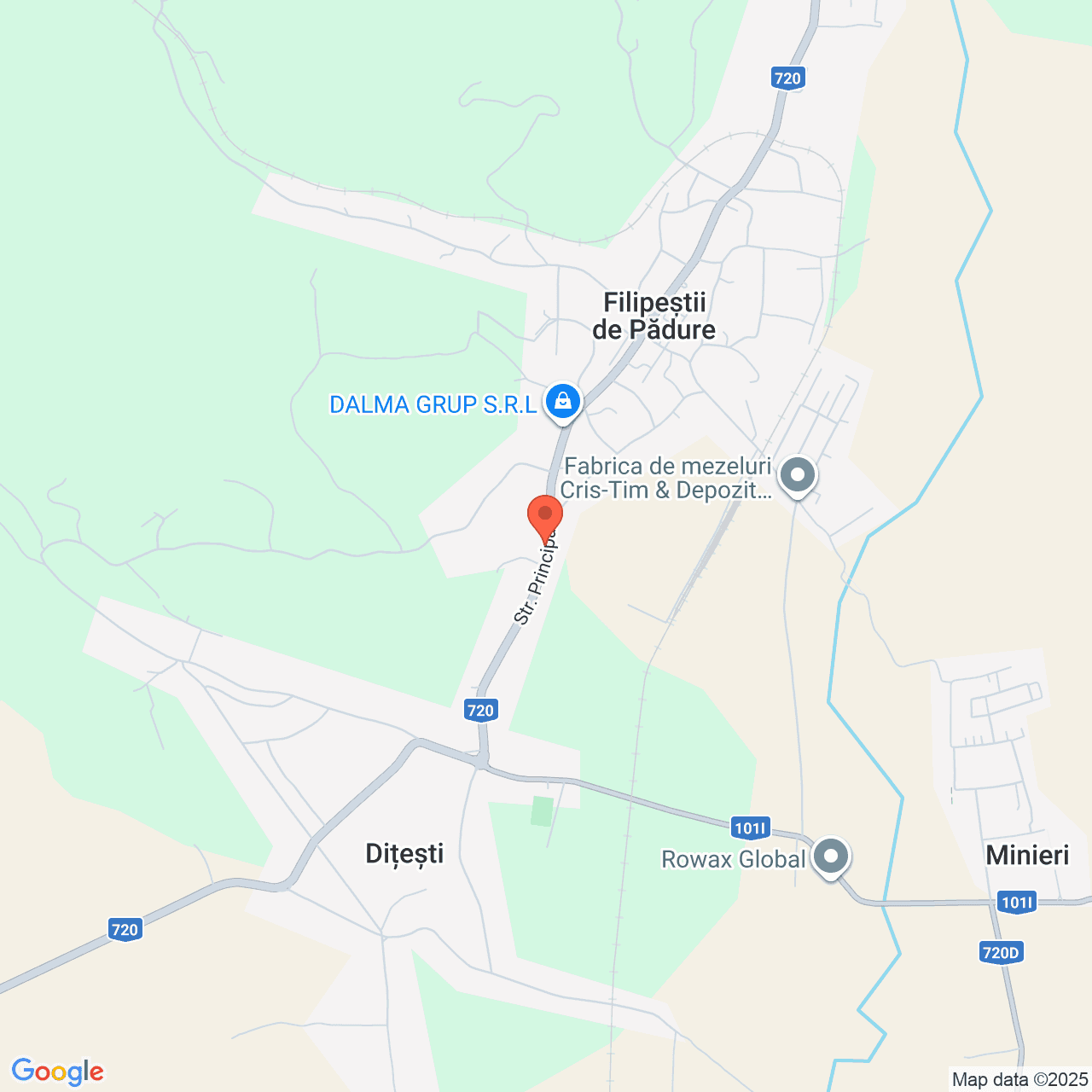 Poza harta streetview, zoom 14, adresa Filipestii de Padure, str. Principala, nr. 448, , judetul