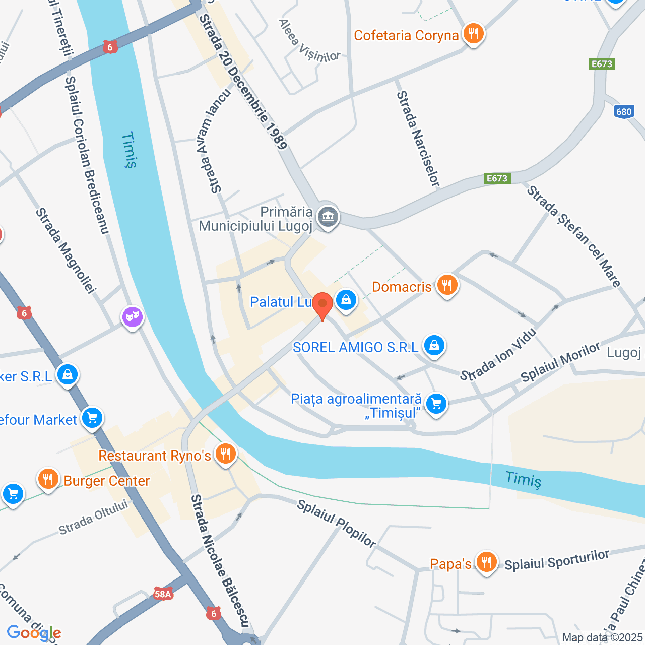 Poza harta streetview, zoom 16, adresa Lugoj str. Somesului nr. 2, , judetul