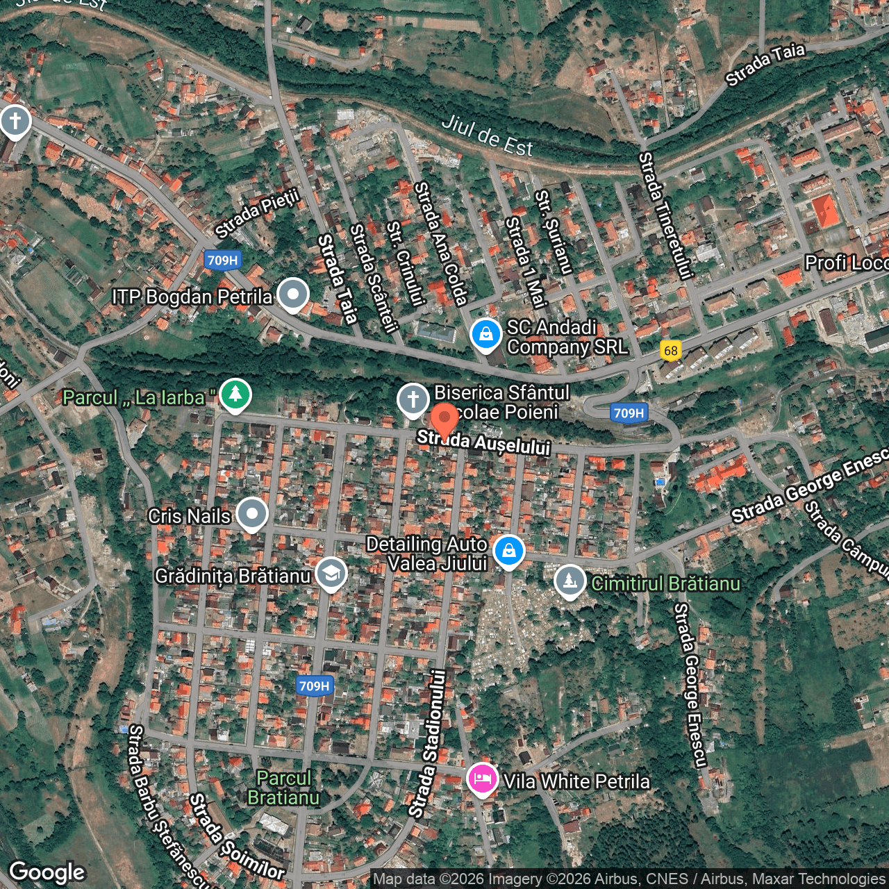 Poza harta hybrid, zoom 16, adresa Petrila Hunedoara, , judetul