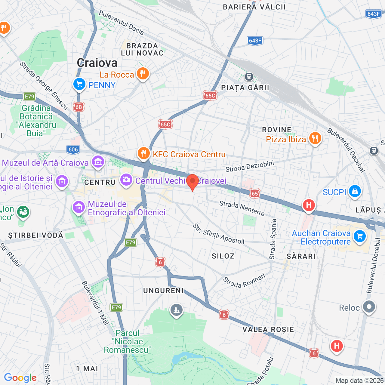 Poza harta streetview, zoom 14, adresa Craiova, str.13 Septembrie nr.19, , judetul